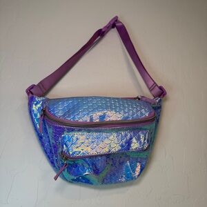 Fanny Pack Women Holographic Multicolor Festival Rave Belt Bag Waist Pack Kawaii